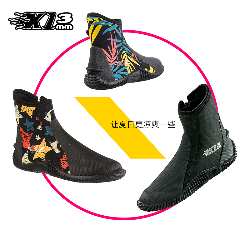 Seaplay X1 3MM Diving Boots Snorkeling Diving Shoes Snorkeling Beach Shoes Diving anti-skid and scraping