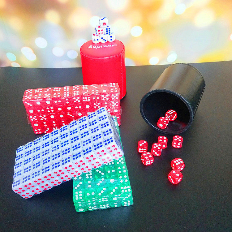 Dice color sieve color dice acrylic dice cup bar KTV nightclub hotel supplies plastic color