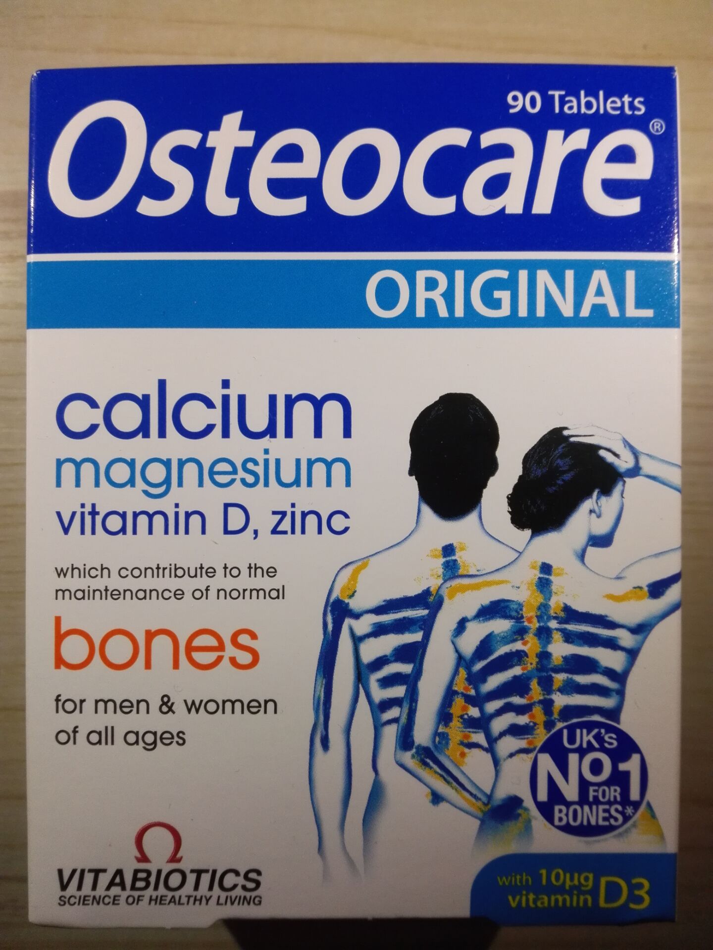 British direct purchase Osteocare calcium tablets strong bones pregnant women elderly calcium supplement 90 capsules