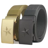 Нейлоновый ремень, пряжка, джинсы, простой и элегантный дизайн, увеличенная толщина