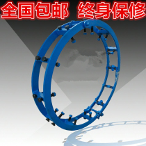 Pipe welding external counterpart Long pipeline steel pipe bilateral top wire counterpart Jack hydraulic interface device