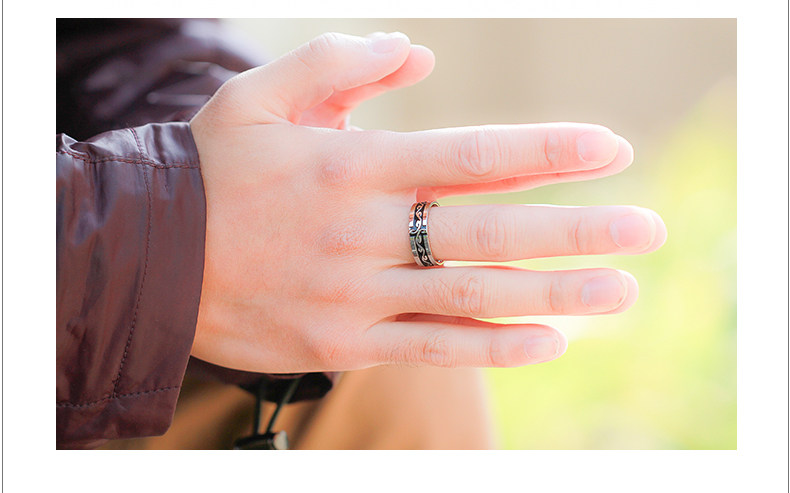 Bague homme en Acier au titane - Ref 3086997 Image 31