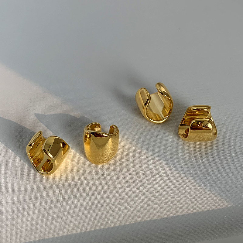 Earbone Clip Metal Feeling Earrings Advanced Sensation Brief European and American Wind Ear Ring Cirque No ear clip Female painless ear pin