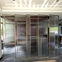 Nordic light luxury Changhong glass screen entrance entrance living room blocking light transmission net red restaurant partition wall