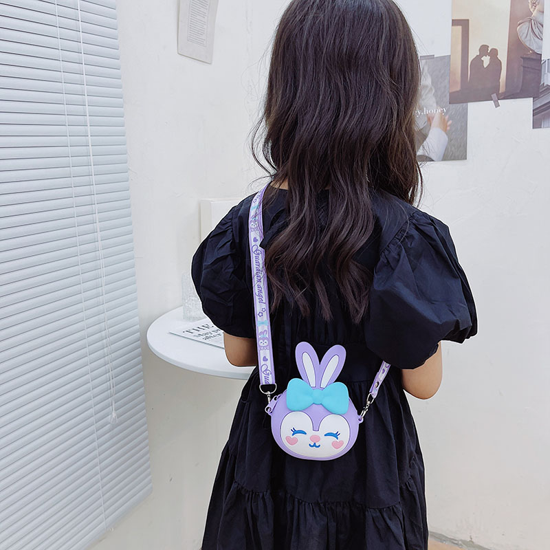 Special Price Ultra Cute Rabbit Silicone Cartoon Handbag Bag Children Little Girl Satchel Baby Mini Zero Wallet Exploits-Taobao