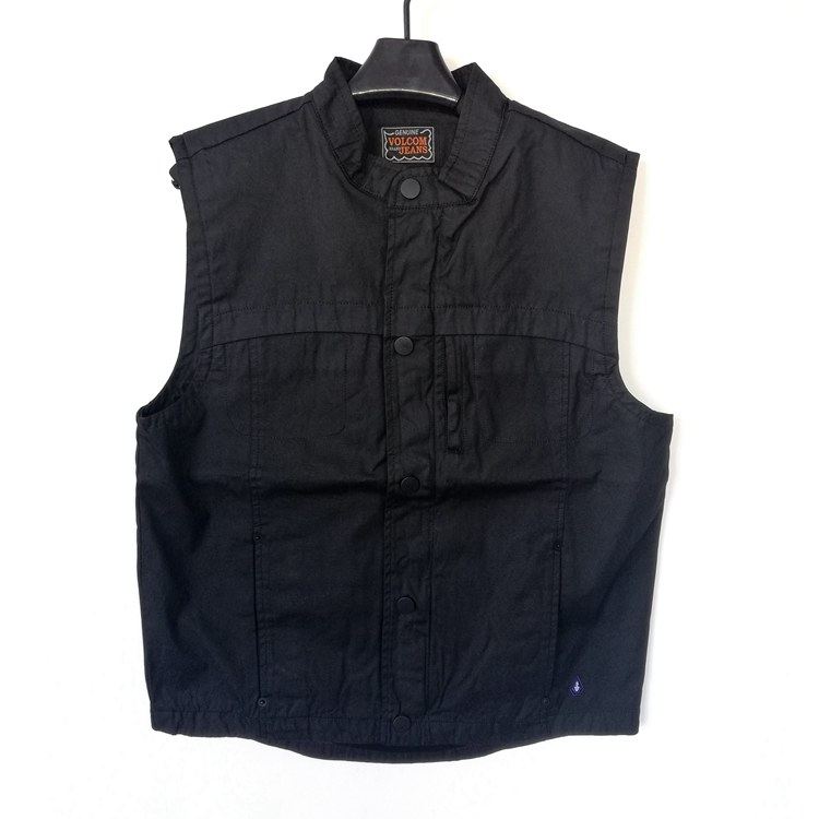 VOLCOM outdoor camping fishing wear-resistant breathable windproof cotton comfortable waistband stand-up collar vest men's horse clip