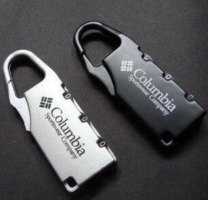 Columbia Columbia Code Lock Superhard Alloy Code Lock Zipper Anti-theft Lock Mini Lock