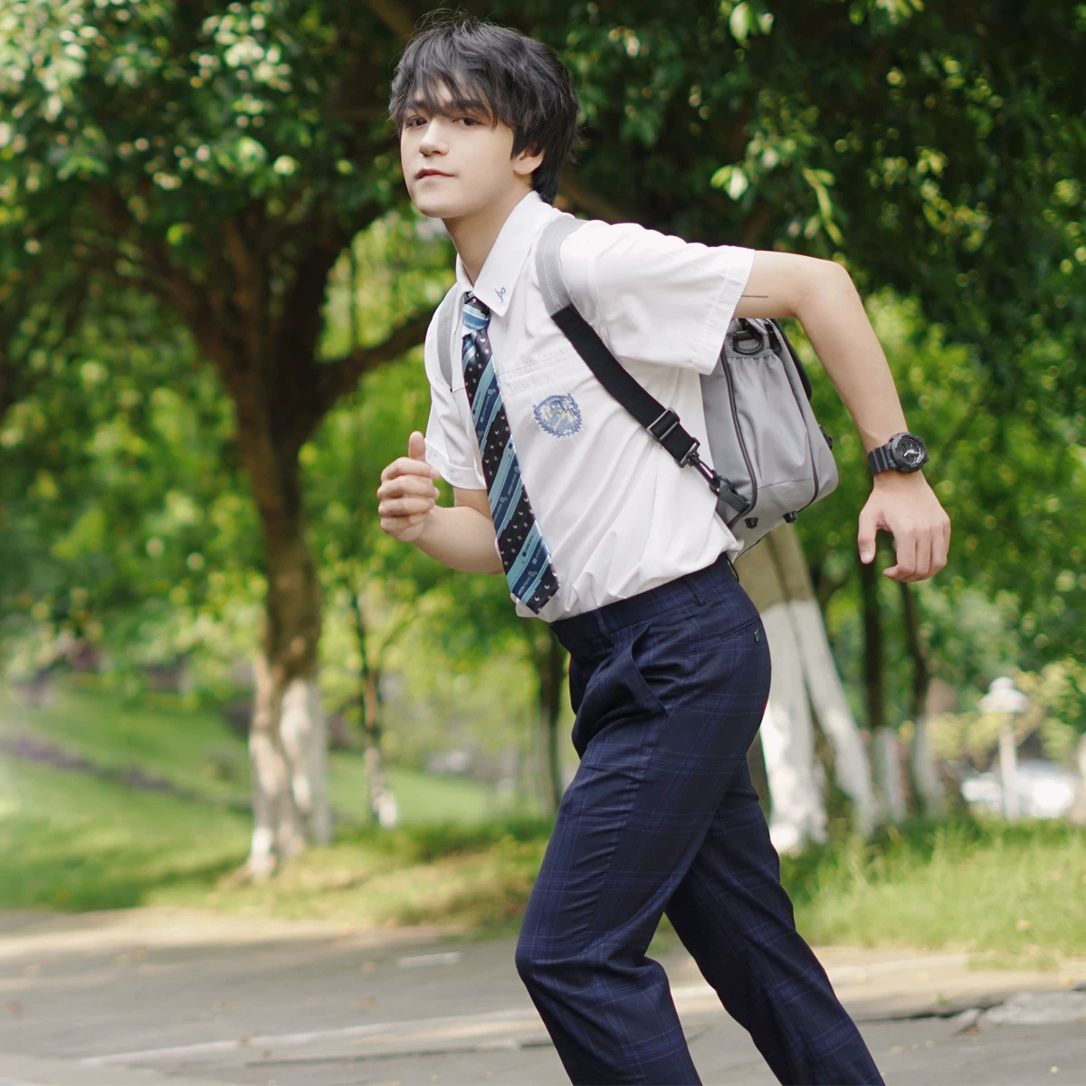 Uniform, trousers for students, suit, (Physicals)