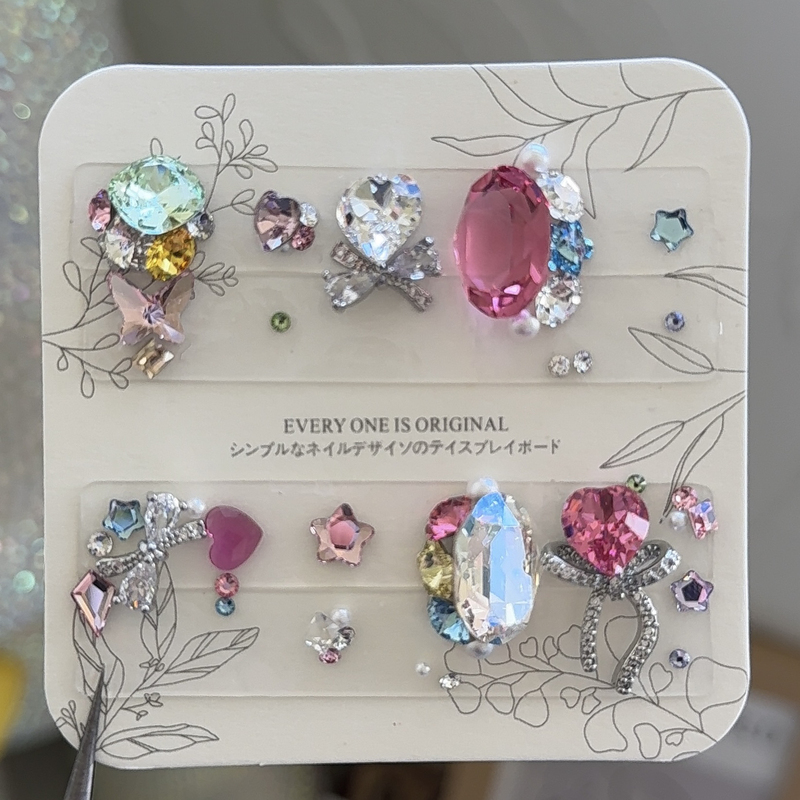[Dream Flower House] Manicure Wearable Nails Authentic Swarovski Material Pack Huazi Pigeon Egg 14 X 10mm241