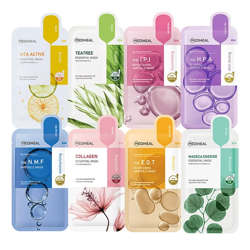 Южная Корея Mediheal Meidihui Jingyan Резервуарная маска Centella Astragalus Collagen Tea Tree HPA VitaEGT