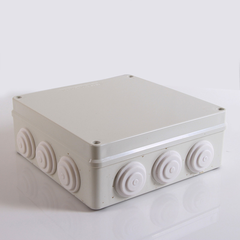 200*200*80 waterproof junction box with holes IP65 junction box 12 holes plastic box outdoor waterproof box