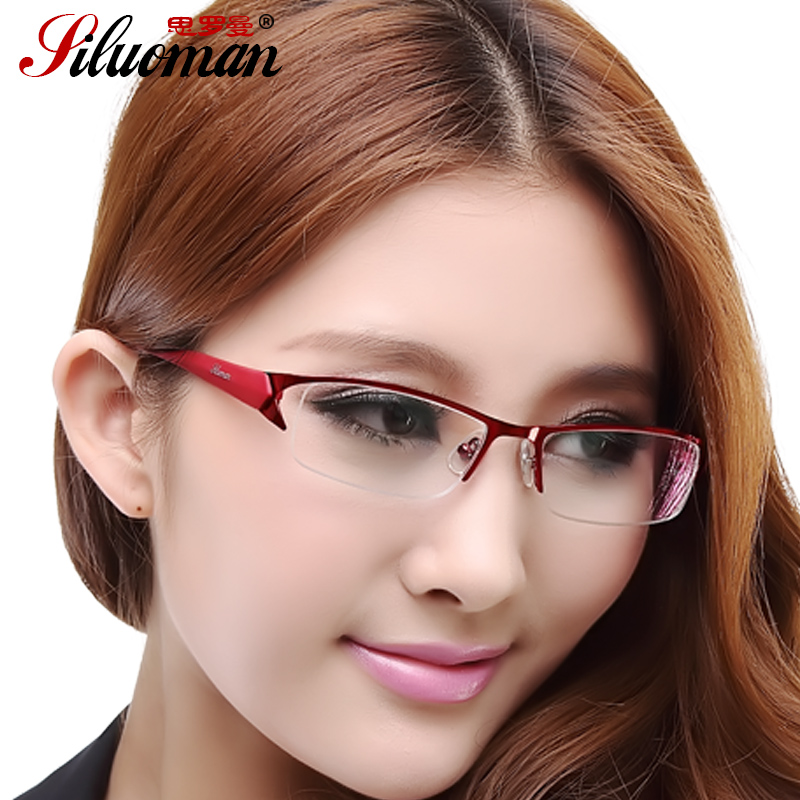 Half Frame Glasses Frame Myopia Glasses Female Glasses Frame Female Round Face Ultra Light Half Frame Glasses Frame Myopia Glasses Female Glasses Frame Female Round Face Ultra Light