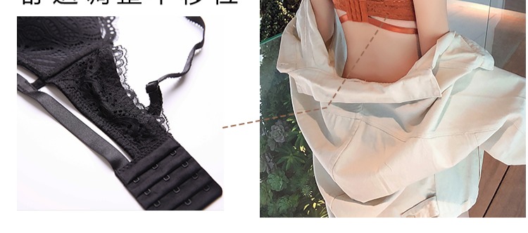 Lotus vần điệu mềm mại và thoáng khí áo ngực đặt dây đai gợi cảm đồ lót ngực nhỏ tập hợp trên áo ngực mà không có một chiếc áo ngực bằng đồng đồ mặc nhà