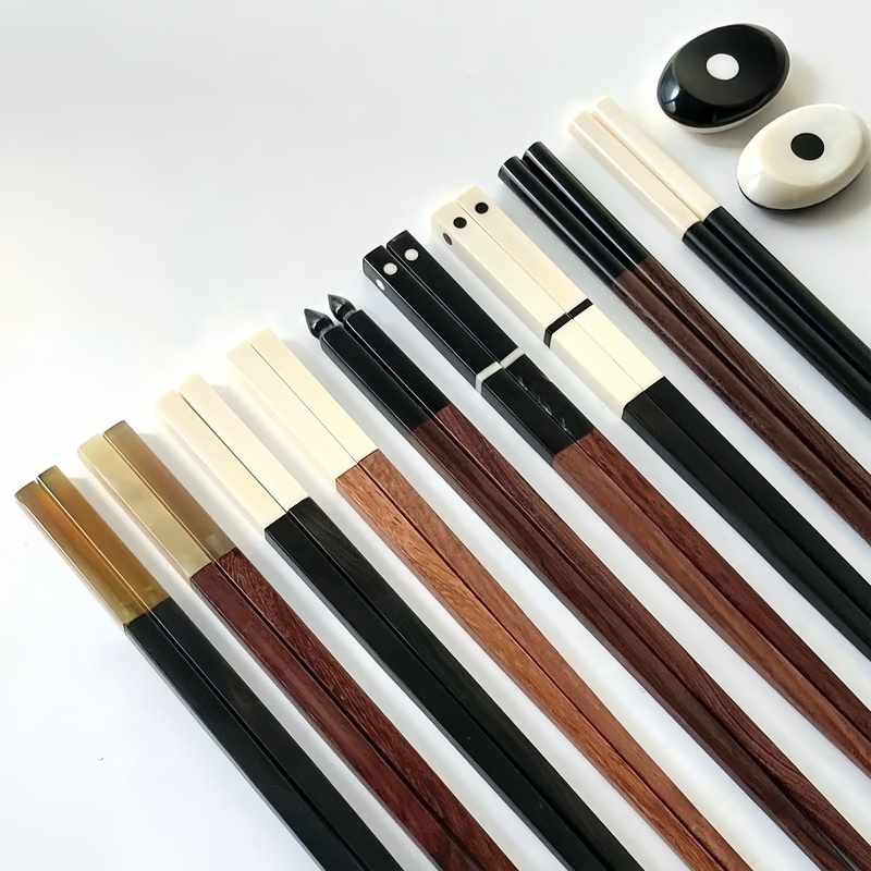 Authentic British Sarah Petherick Handmade Natural Vintage Horn Western Tableware Round and Square Chopsticks Authentic British Sarah Petherick Handmade Natural Vintage Horn Western Tableware Round and Square Chopsticks