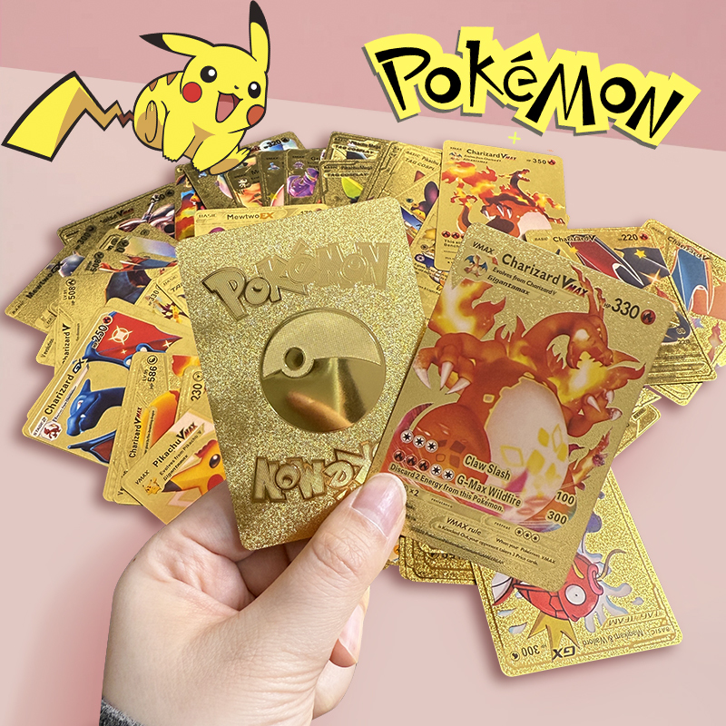 Pokémon Cards, Pokémon, Pikachu, Commemorative Pokémon Gold Cards, Pet Elf Peripherals Pokémon Cards, Pokémon, Pikachu, Commemorative Pokémon Gold Cards, Pet Elf Peripherals