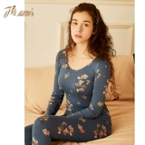 顶瓜瓜 Нижнее белье, эластичное удерживающее тепло термобелье, кружевной сексуальный комплект, облегающий крой