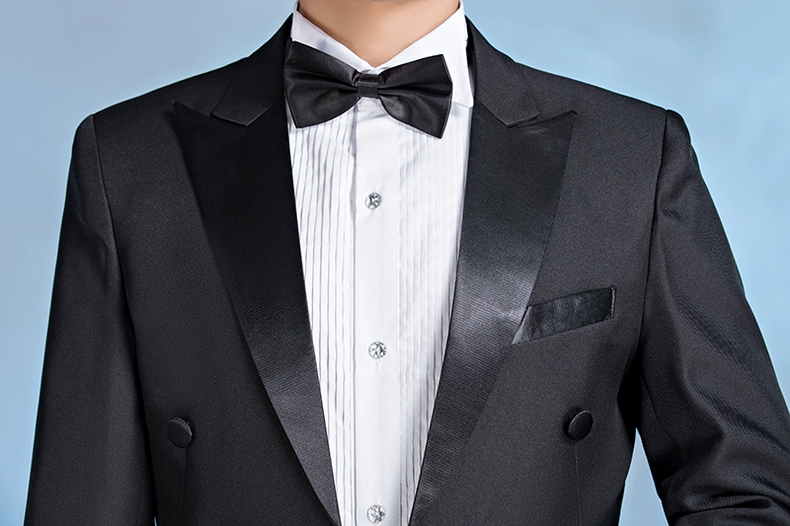 Tuxedo nam Slim Dress Suit Phù hợp với Người dẫn chương trình Nam Điệp khúc Phù hợp với Trang phục biểu diễn sân khấu Magic Tuxedo