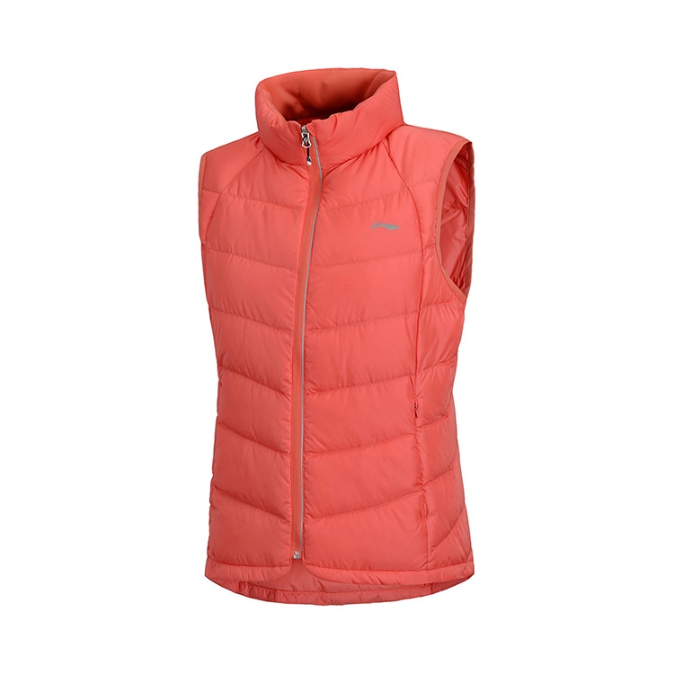 Li Ning xuống áo vest của phụ nữ 2020 mùa thu và mùa đông mới ấm áp giản dị thể thao sinh viên nữ xuống áo khoác vest - Áo thể thao