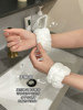 Wristband for Washing Face, Anti-Wet Magic Hand Towel, Anti-Splash Water Washing Cuff, Sweat-Absorbing and Sweat-Wiping, Plush Headband for Girls