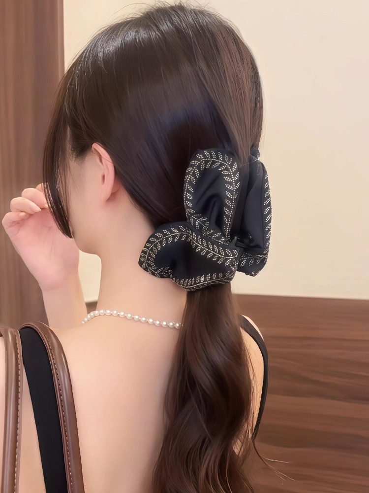Full Back Head Hair Clip Women's Half-Tied High Ponytail Triangle Hair Clip 2025 New High-End Wheat Ear Hair Clip