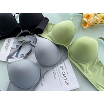 Very simple style bra fat mm size C small D Pass Cup comfortable soft steel ring underwear 200kg