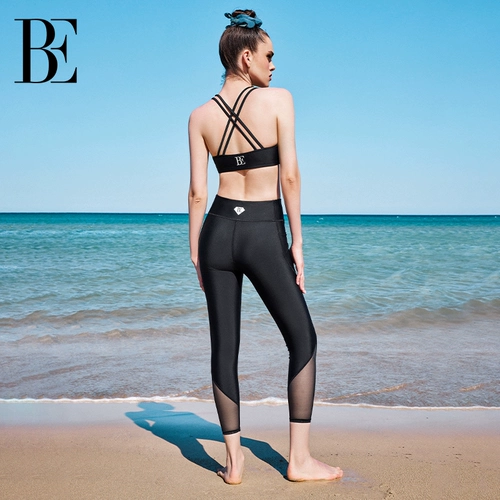 Женские брюки для фитнеса BE Fan De'an Surf Series 2025, солнцезащитные, гидрофобные, с защитой от хлора, быстросохнущие, облегающие