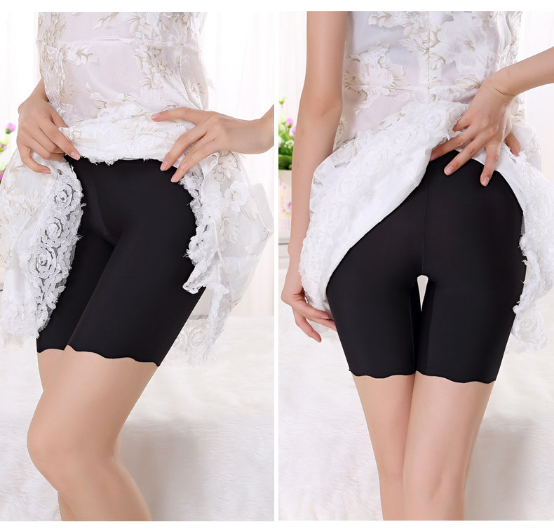 Womens Summer Basic Long Briefs Long Leg Knickers Seamless ice silk