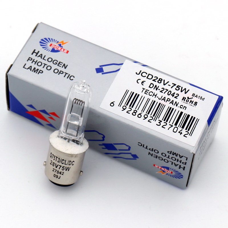 JCD 28V75W Halogen Lamp Dual Contact Point Card BA15D28V-75WGB Oral Dental Chair Tungsten Bubble 28V