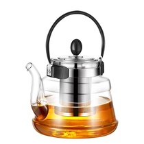 Glass-fired kettle electric pottery stove cooking teapot heat-resistant teapot high-temperature-resistant kung fu cooking tea ware Tiliang jug thick-bubble teapot