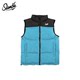 SLAMBLE winter new American color-blocked cotton vest with stand collar for men and women thickened warm sleeveless vest