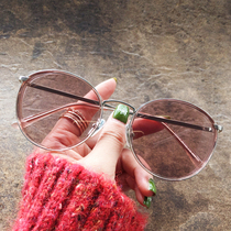 Wide-sided sun glasses ladies anti-ultraviolet Net red small frame glasses with degrees Korean version of the tide big face thin sunglasses men