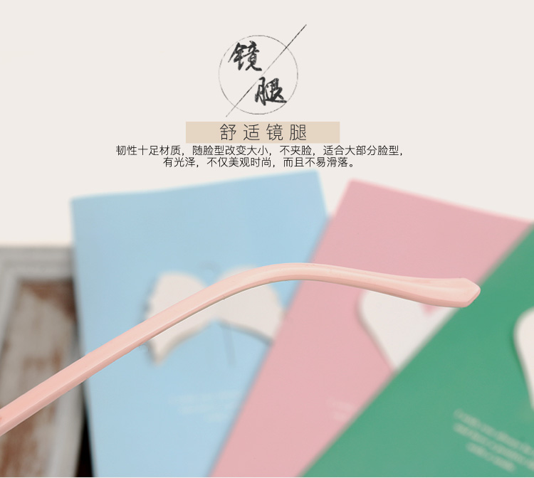 Kính tai mèo gọng kính nữ cận thị mặt đỏ tròn mặt lớn là gầy retro hình bán nguyệt khung màu hồng văn nữ kính lọc ánh sáng xanh