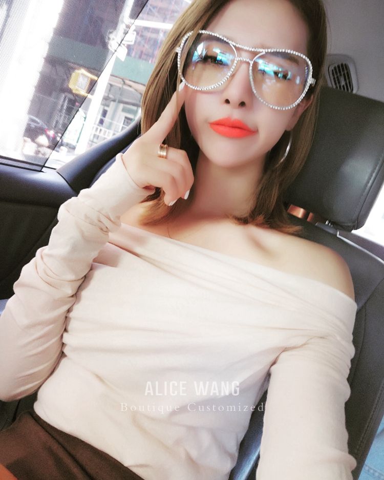Big TOP net đỏ với bức xạ phẳng gương kim cương retro kính nữ thanh lịch cá tính khung lớn kính khung thủy triều kính lacoste