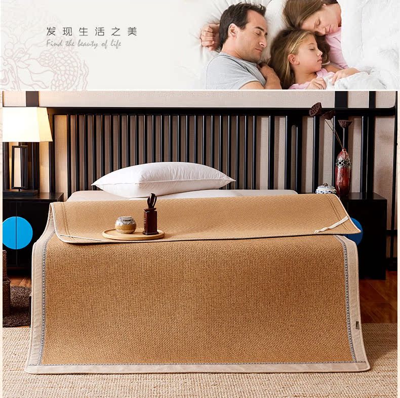 Ani Ai Ni mùa hè đôi mây mat ba mảnh set 1,8m1,5 mét bộ thảm mùa hè mây - Thảm mùa hè chiếu trúc 1m8x2m