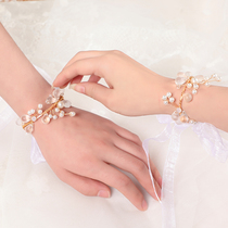 Wedding supplies bridal wrist Flower Forest wedding fabric bridesmaid sister group hipster dance performance hand flower