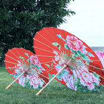 Ancient costume cheongsam decoration umbrella show Hanfu craft oil paper umbrella dance props performance umbrella Chinese style children Red Umbrella