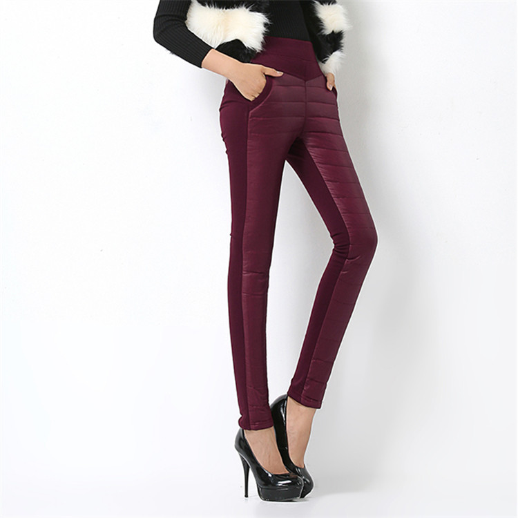 Palando plush trousers in winter lady wearing thick fix pants warm pants for students