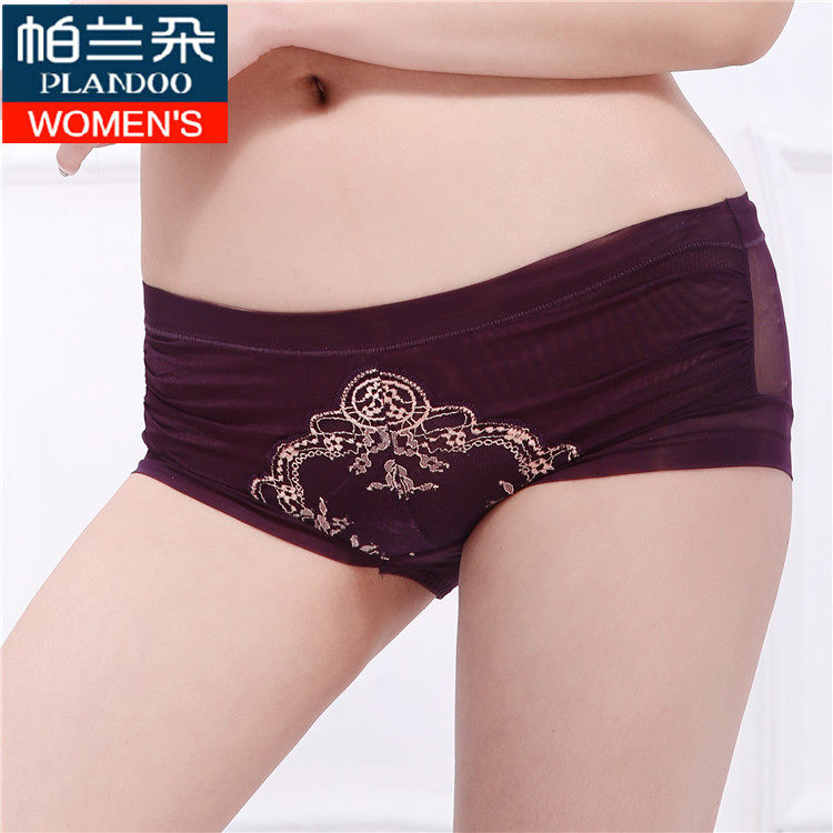 Lady Palandone No Marks Lace Pants Flat Corner Pants Shorts Triangle Pants Woman Mid Waist Low Waist Lifting Hip P16009-Taobao