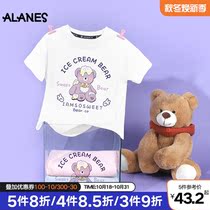 Girl Boy T-shirt Summer 2021 New Explosive Little Bear Children Short Sleeve base shirt Cotton Western Fashion Top Tide