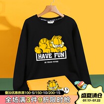 Garfield joint sweater womens 2021 new female spring and autumn thin section design sense niche tide ins loose Korean version