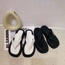 Net red 2020 Summer new 100 hitch cakes thick bottom clip toe herringbone tug sandals casual non-slip beach sandals