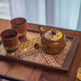 Япония Pai Wood Fine Tea Drive 2024 Новый домохозяйный твердый древесный деревян длинно квадратный поддон Luxury Luxury Modern High Level Sense