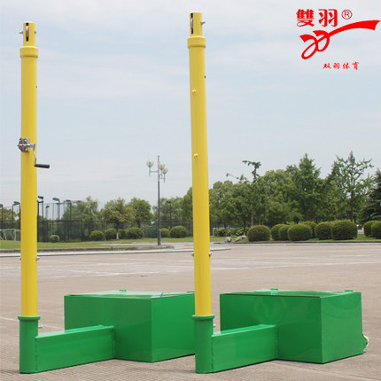 Indoor and outdoor standard competition volleyball column, tennis column, row feather net three-purpose column manual adjustment special offer to send feather net