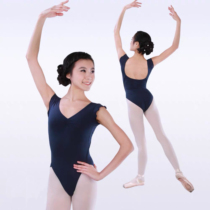 Cotton spandex chicken wing sleeve body suit Dance suit practice suit Ballet body training suit multi-color (LOGO specific)