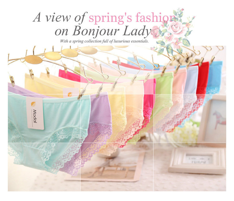 Slip jeune simple en La fibre de bambou - Ref 646447 Image 10