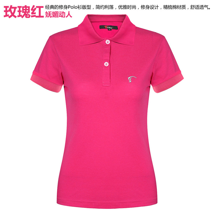 Giải phóng mã bị hỏng! TYGJ Golf Quần áo Golf ngắn tay nữ Áo ngắn tay áo Polo Quần áo mùa hè gậy golf driver