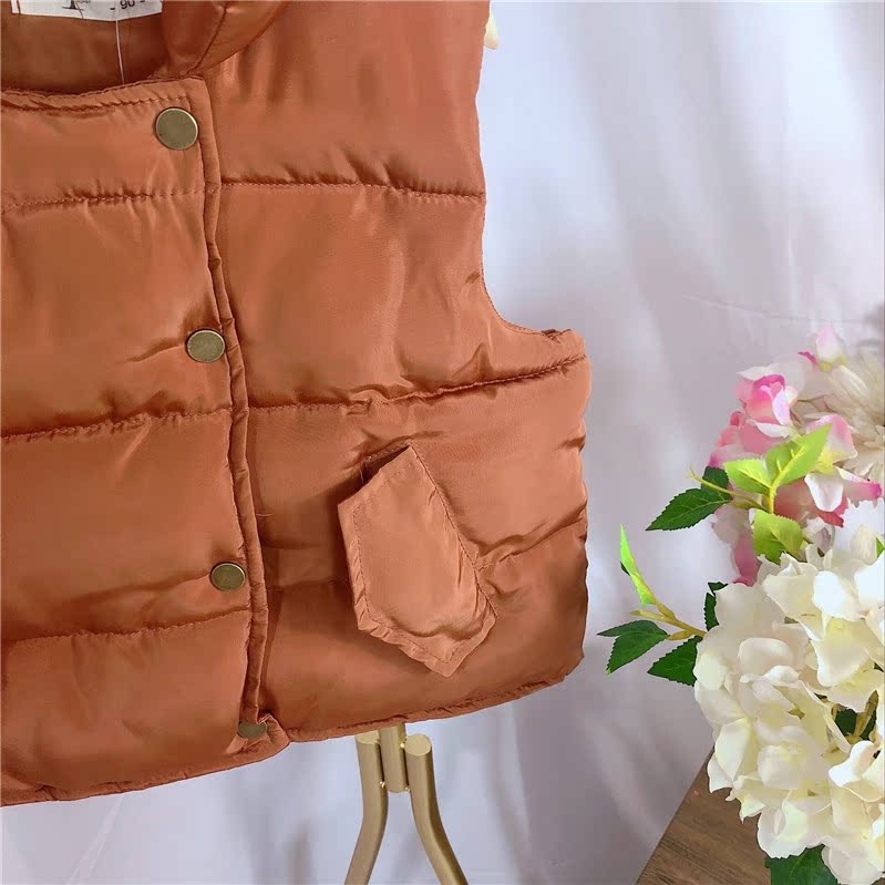 Áo vest trẻ em mùa đông dày cho bé Bộ vest mùa thu và mùa đông cho bé gái 2018 Quần áo trẻ em mẫu mới cho bé áo gile thu đông cho bé gái