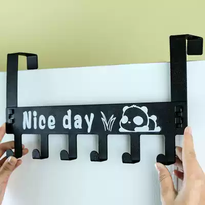 2 wrought iron door back hooks, strong hangers, clothes hooks, clothes hooks, nail-free door hooks, dormitory artifact