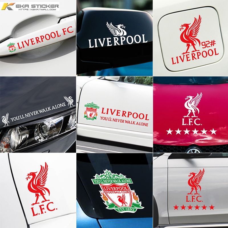 Liverpool Champions League Champions Car Sticker Premier League Football Club Car Side Door Fuel Tank Cover Decorative Car Sticker
