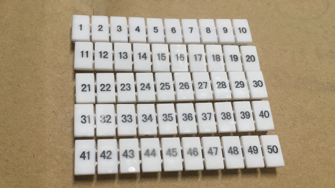 Shanghai Repu terminal number bar Terminal marker bar ZB6 number bar ZB5 marker bar ZB8 ZB4